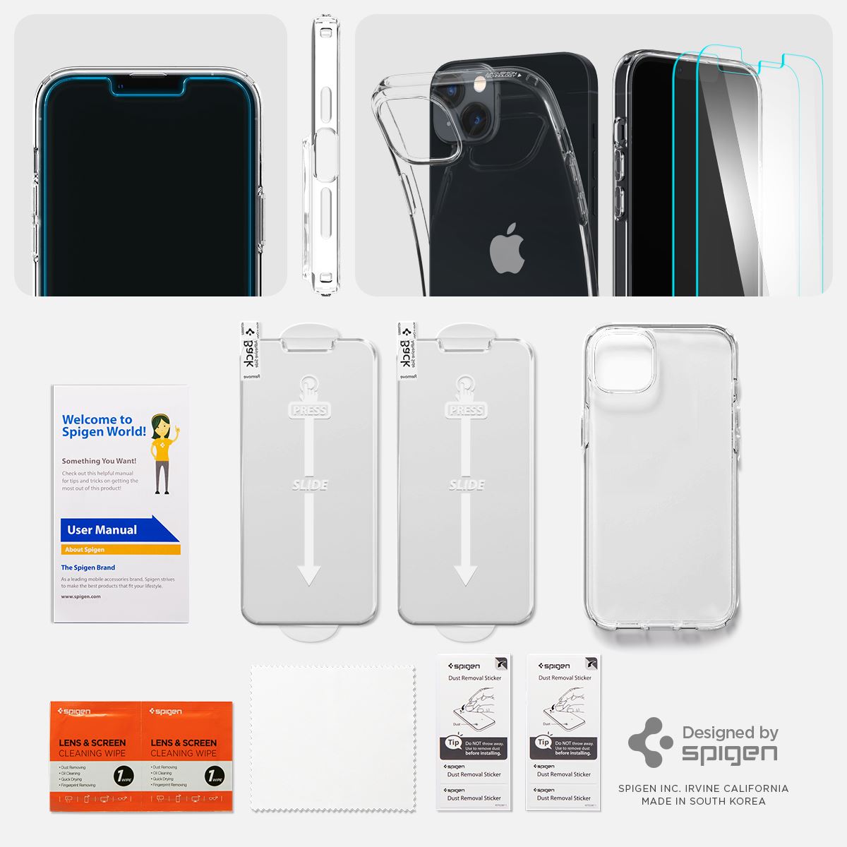 Spigen Crystal Pack, crystal clear - iPhone 14 Plus (2)