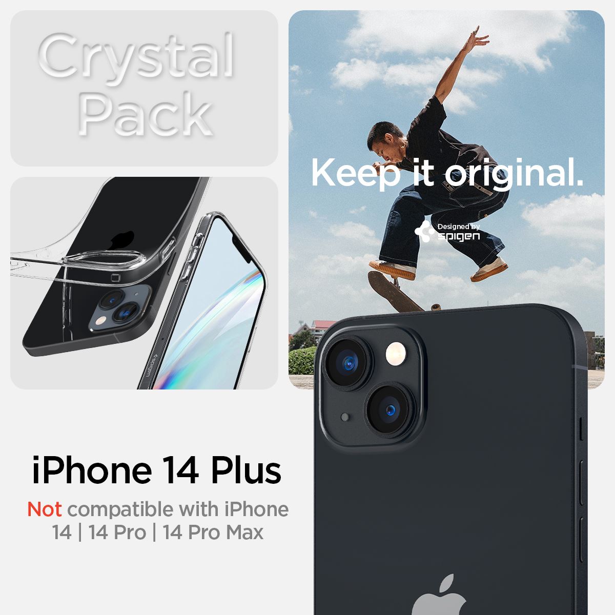 Spigen Crystal Pack, crystal clear - iPhone 14 Plus (3)