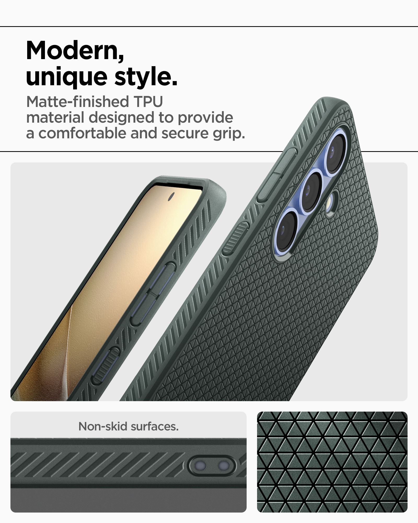 Spigen Liquid Air, abyss green - Samsung Galaxy S25 (14)