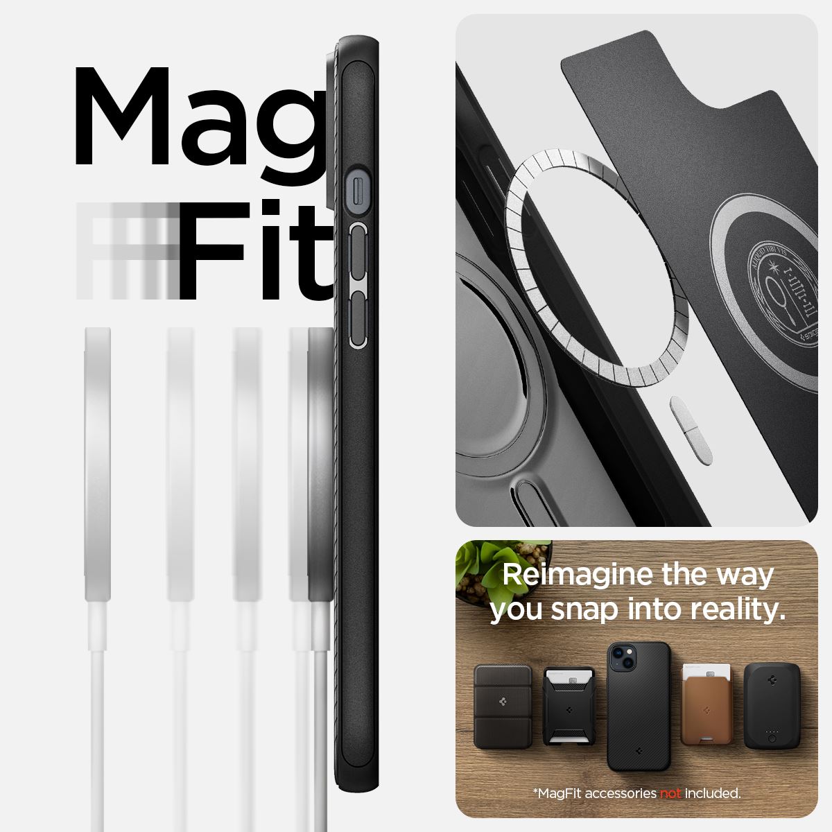Spigen Mag Armor MagSafe, matte black - iPhone 14 (15)