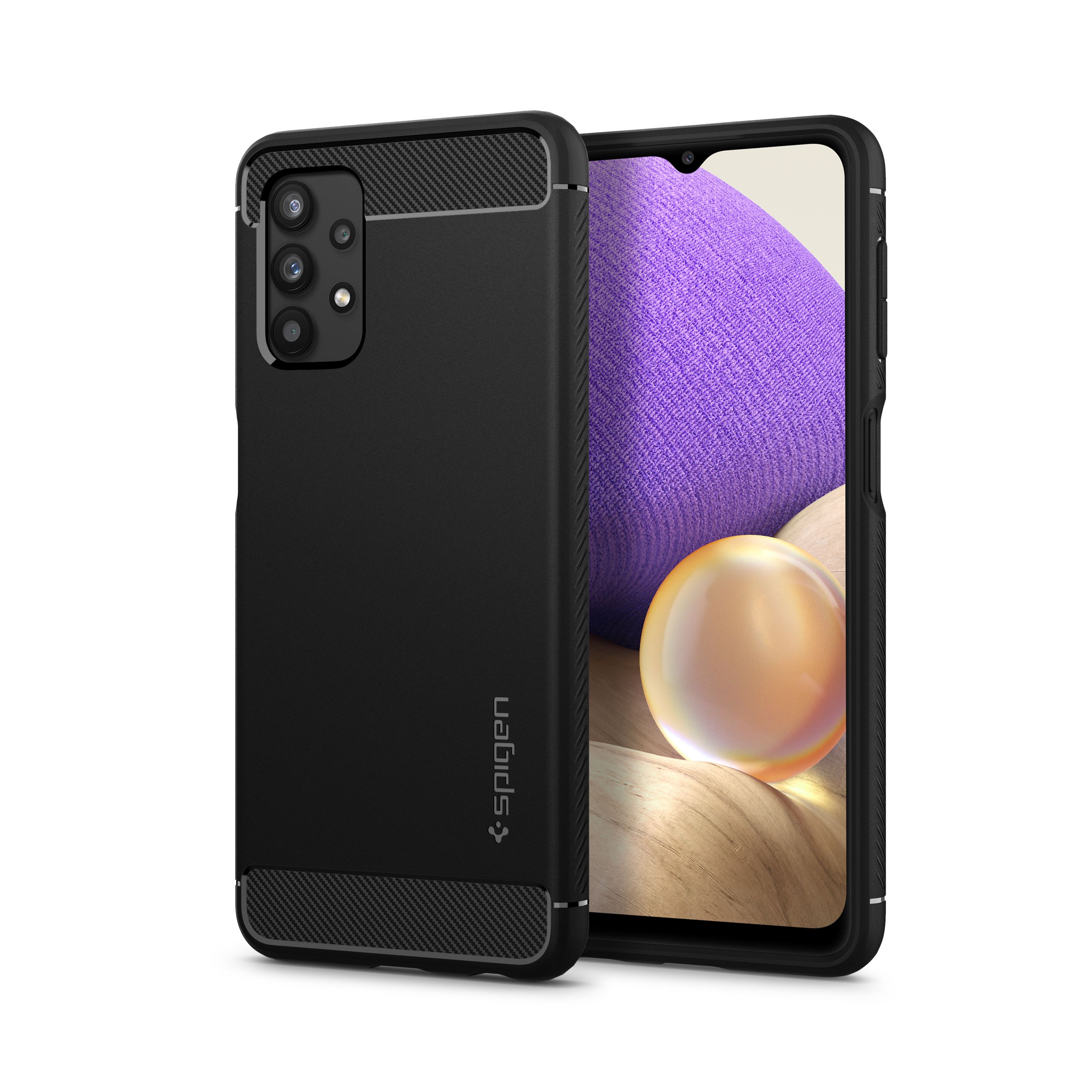 Spigen Rugged Armor, black - Galaxy A32 5G (1)