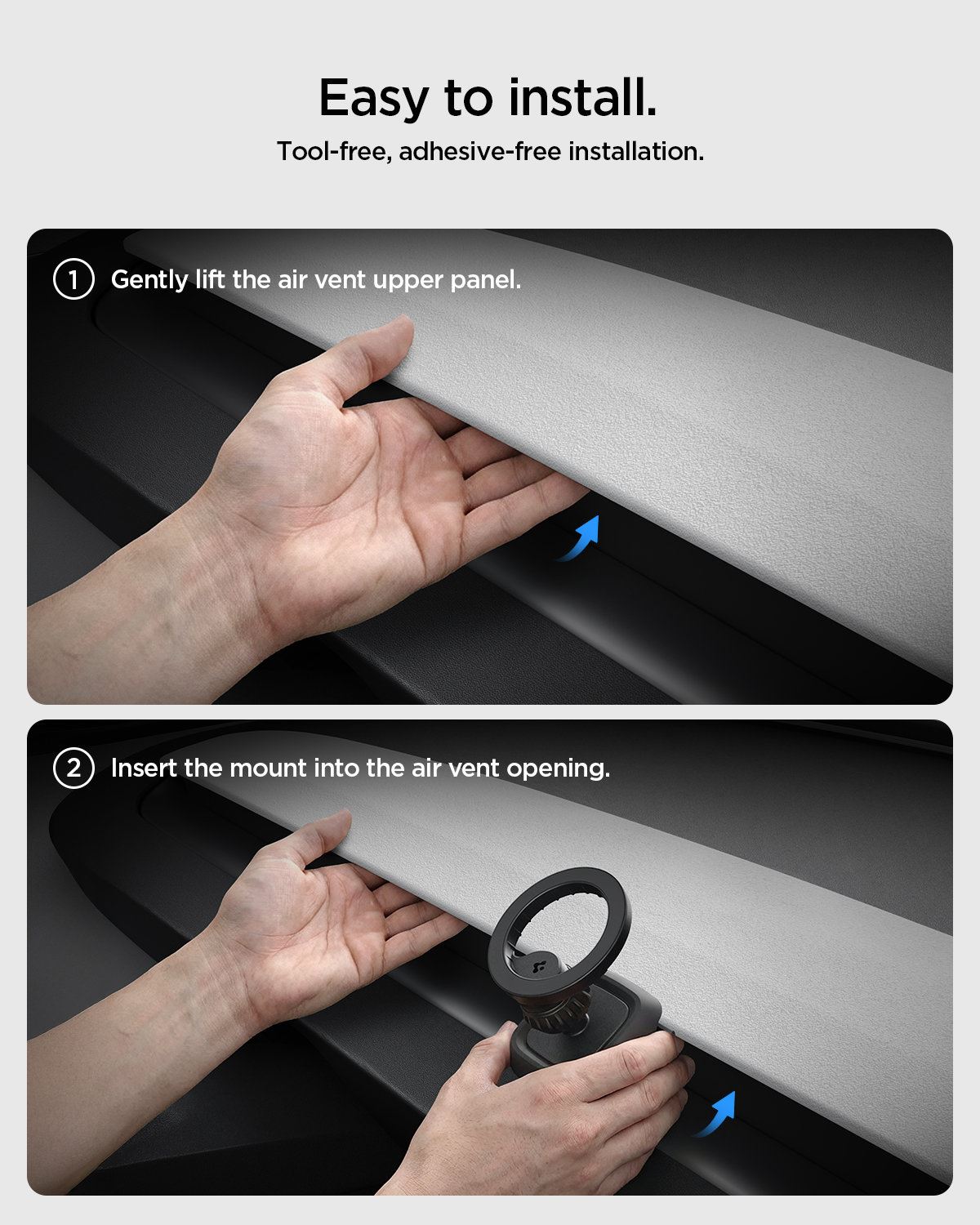 Spigen Tesla Airvent MagSafe Mount TAM100, black - Tesla Model 3(2024)/Y(Juniper) (13)