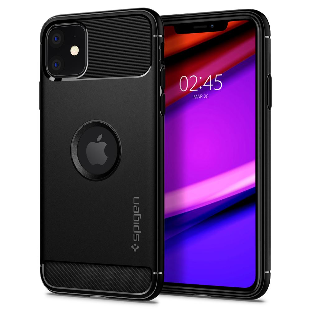 Spigen Rugged Armor, black - iPhone 11 (1)