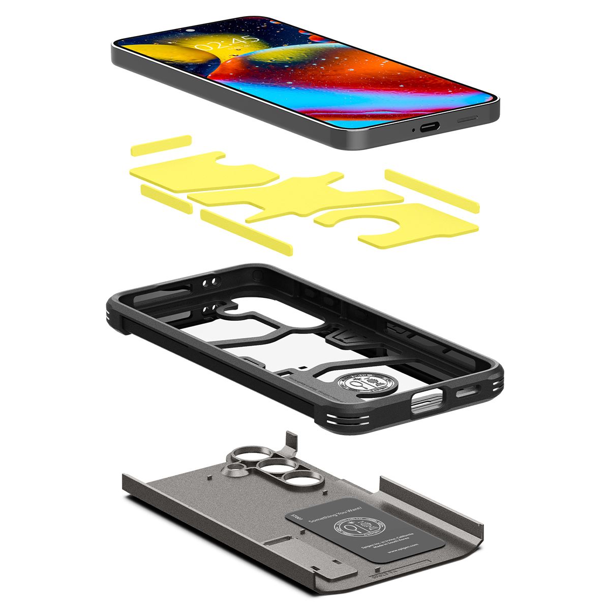 Spigen Tough Armor, gunmetal - Samsung Galaxy S24+ (6)