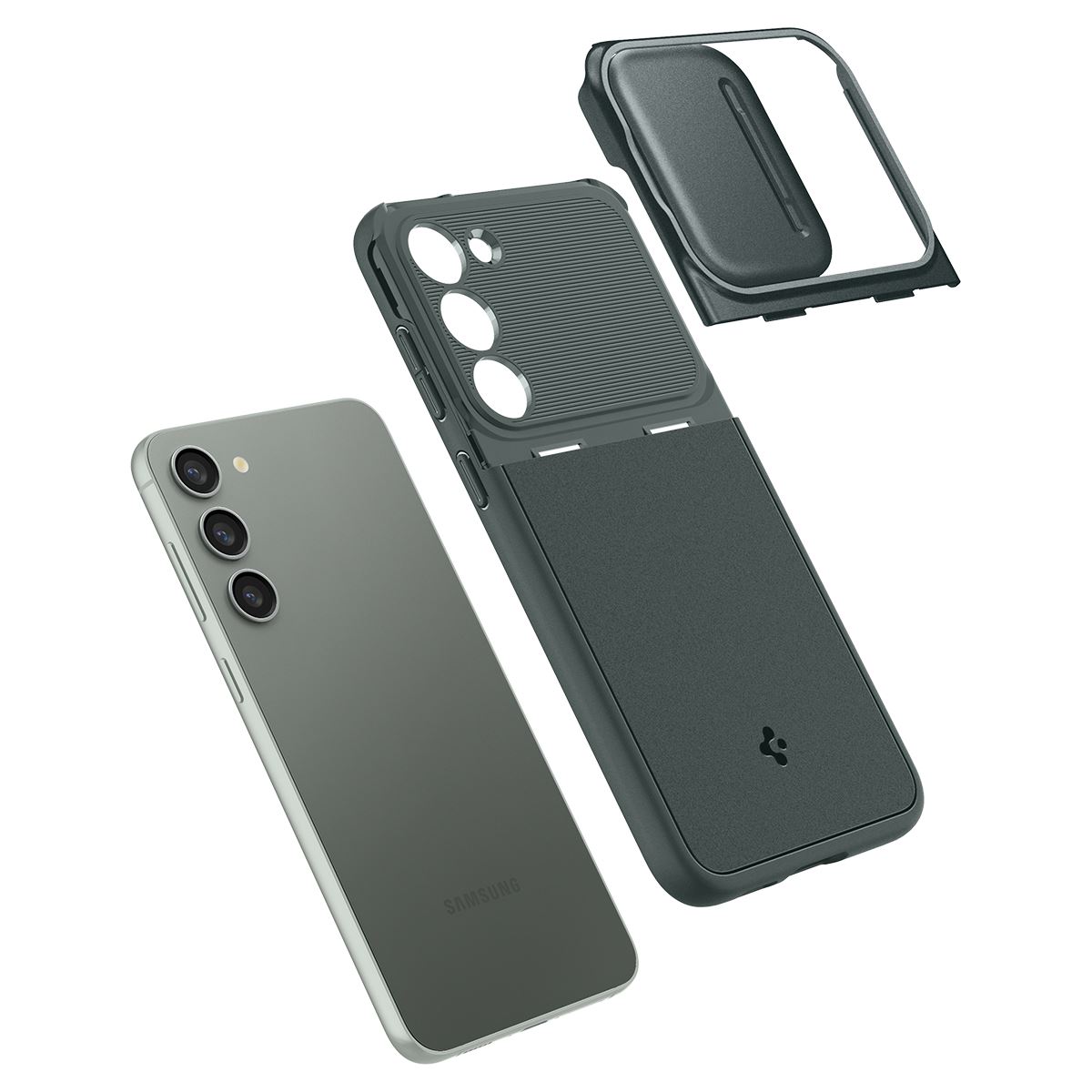 Spigen Optik Armor, abyss green - Samsung Galaxy S23 (11)