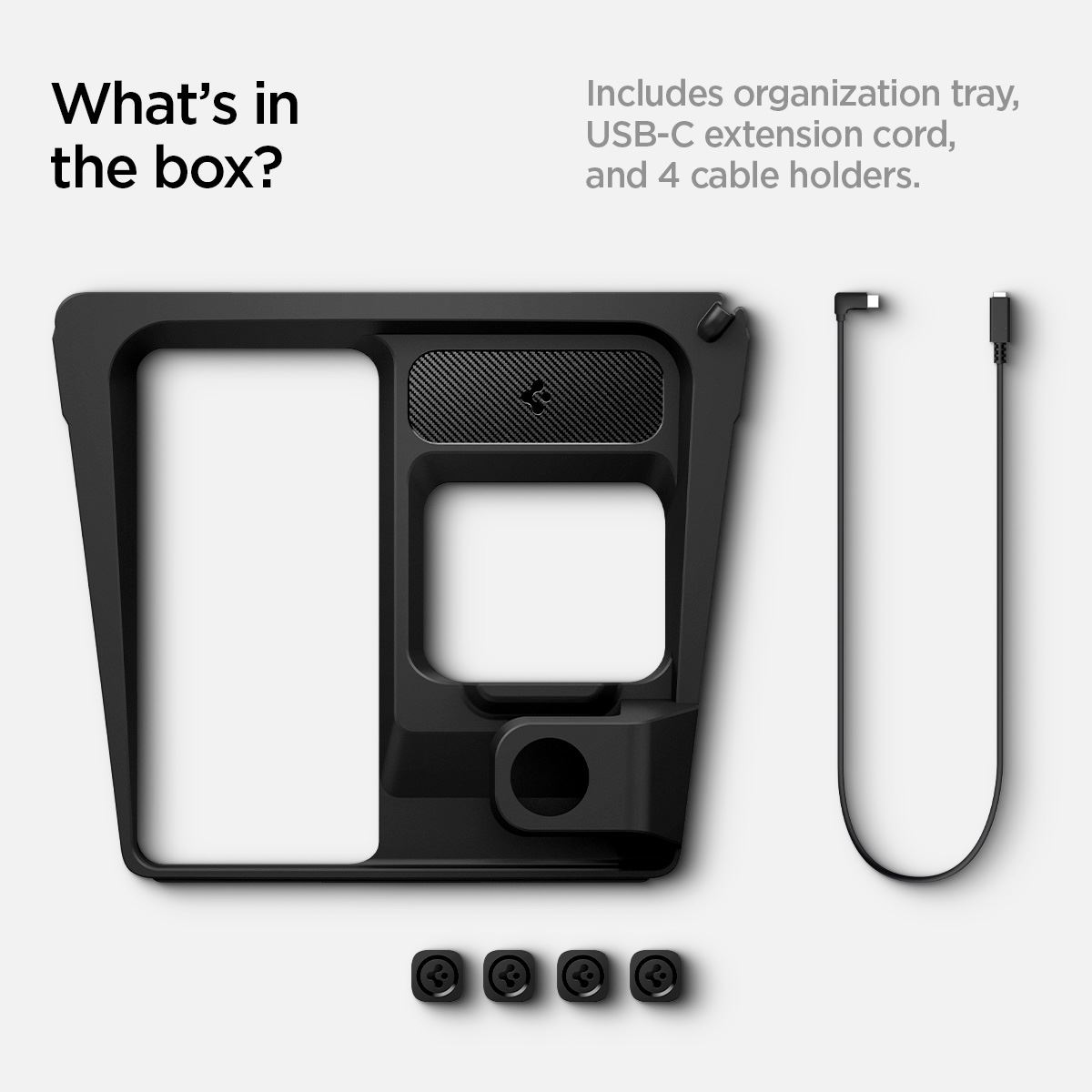 Spigen Tesla 3 in 1 Wireless Charging Hub Mount, black - Tesla Model 3 2024 (23)