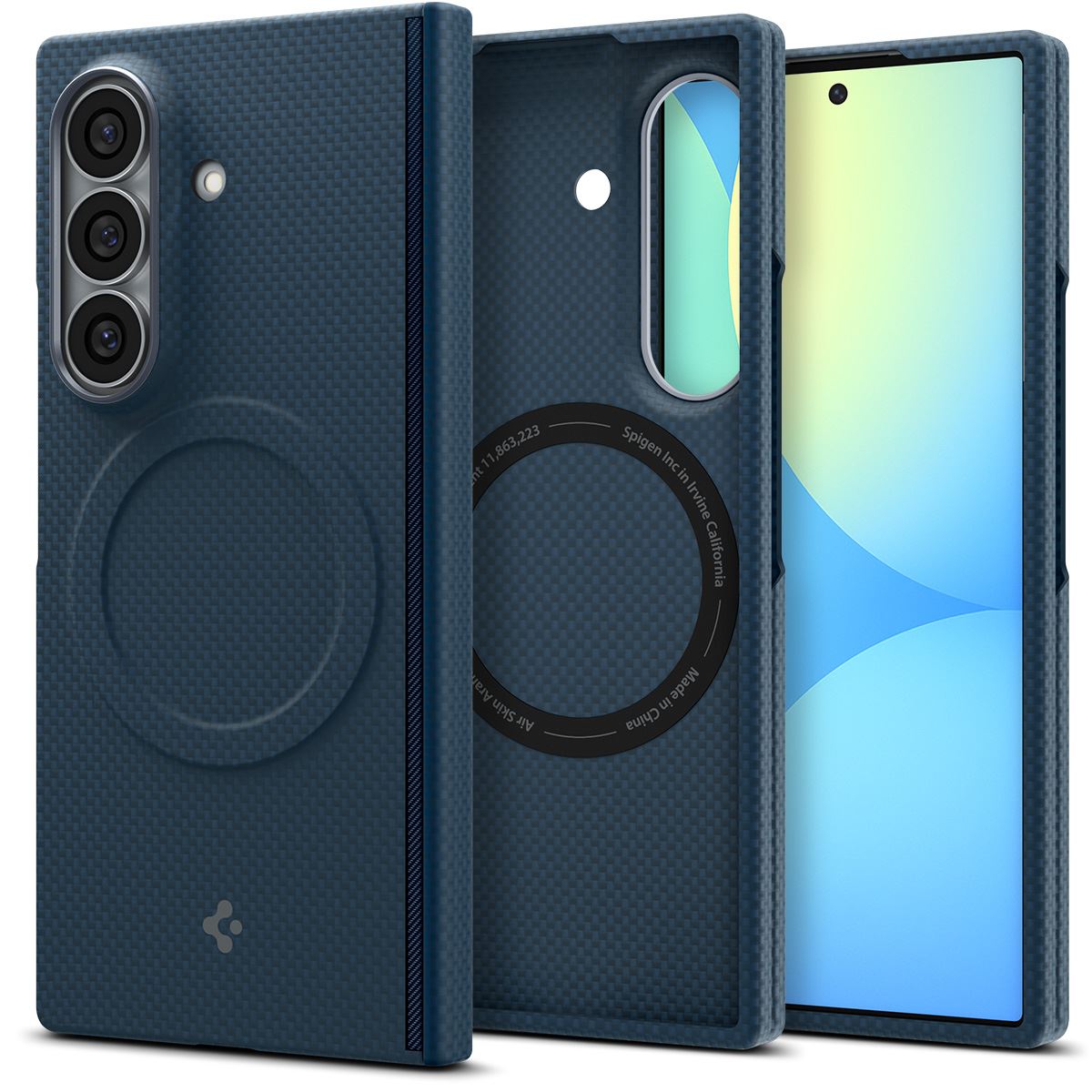 Spigen Air Skin Aramid MagSafe, navy - Samsung Galaxy Z Fold8 Ultra (1)