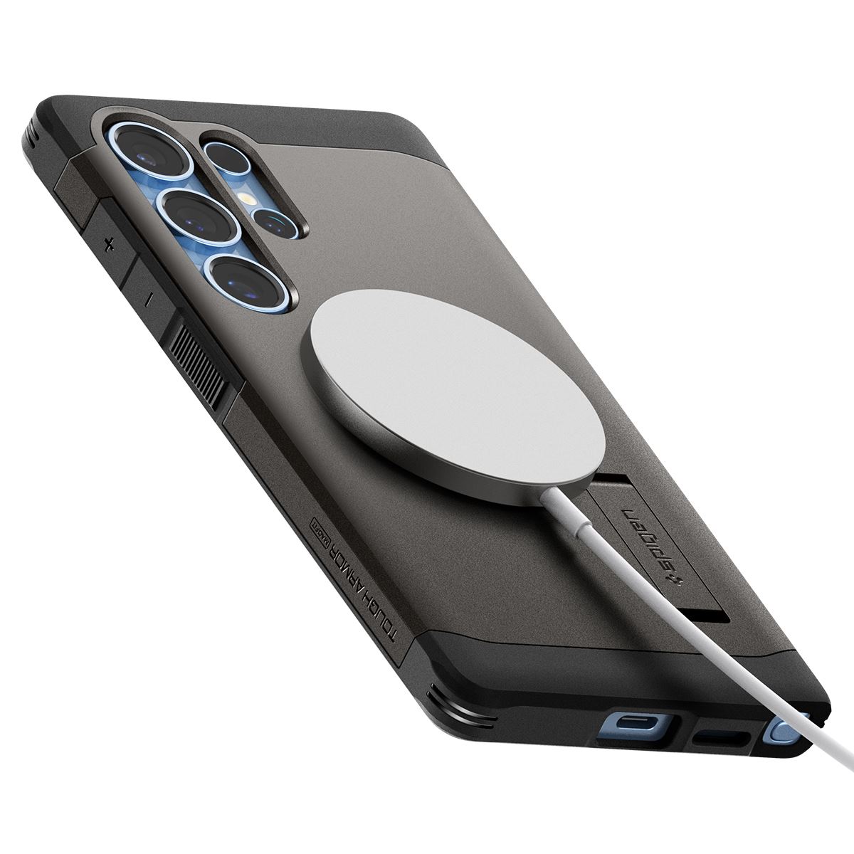 Spigen Tough Armor MagSafe, gunmetal - Samsung Galaxy S25 Ultra (9)