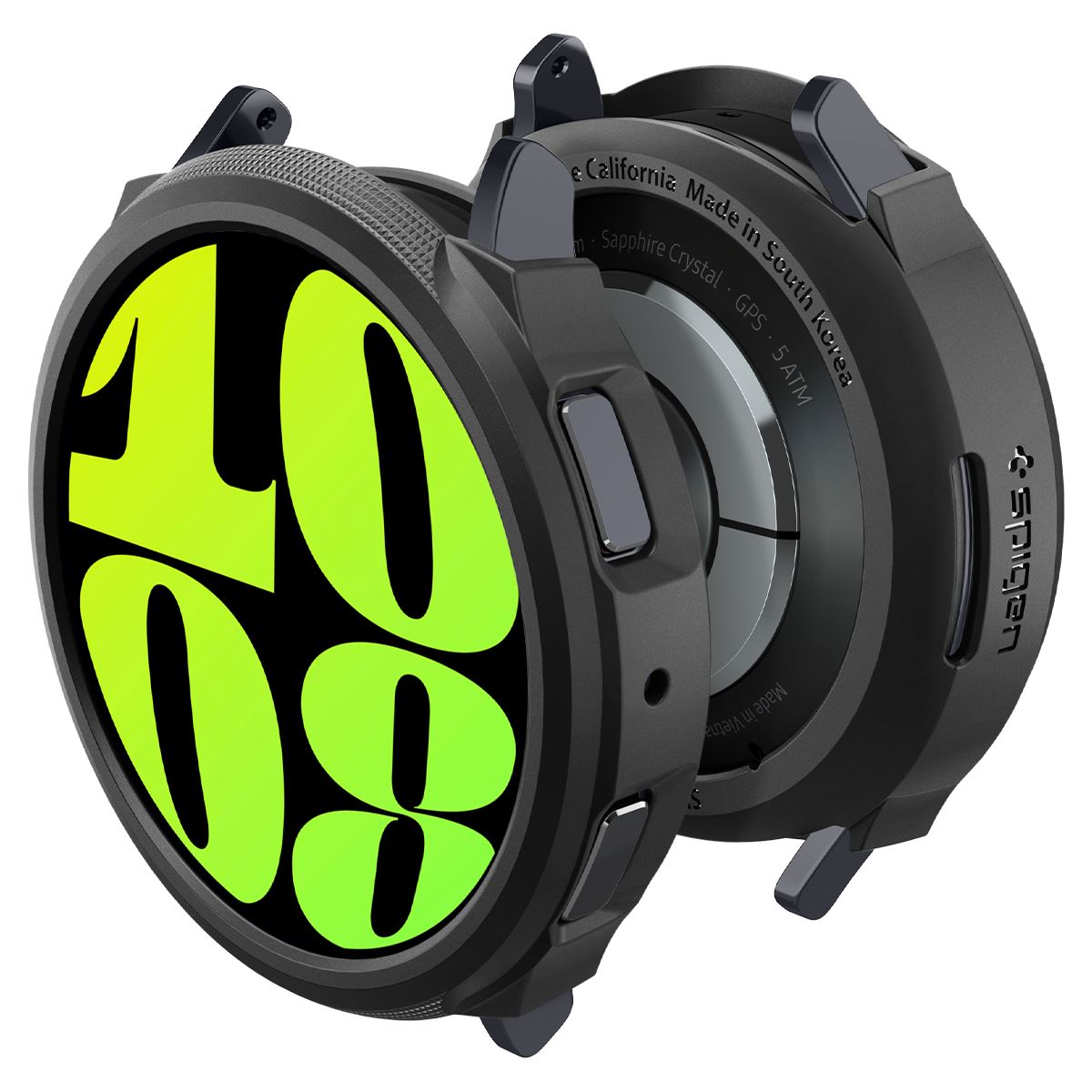 Spigen Liquid Air, matte black - Samsung Galaxy Watch6 44mm (7)