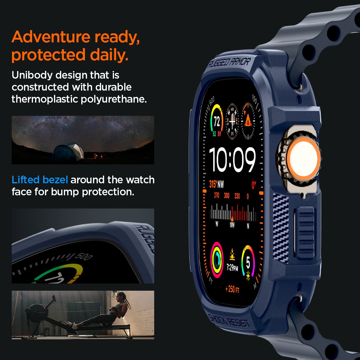 Spigen Rugged Armor, navy blue - Apple Watch Ultra 3/2/1 (12)