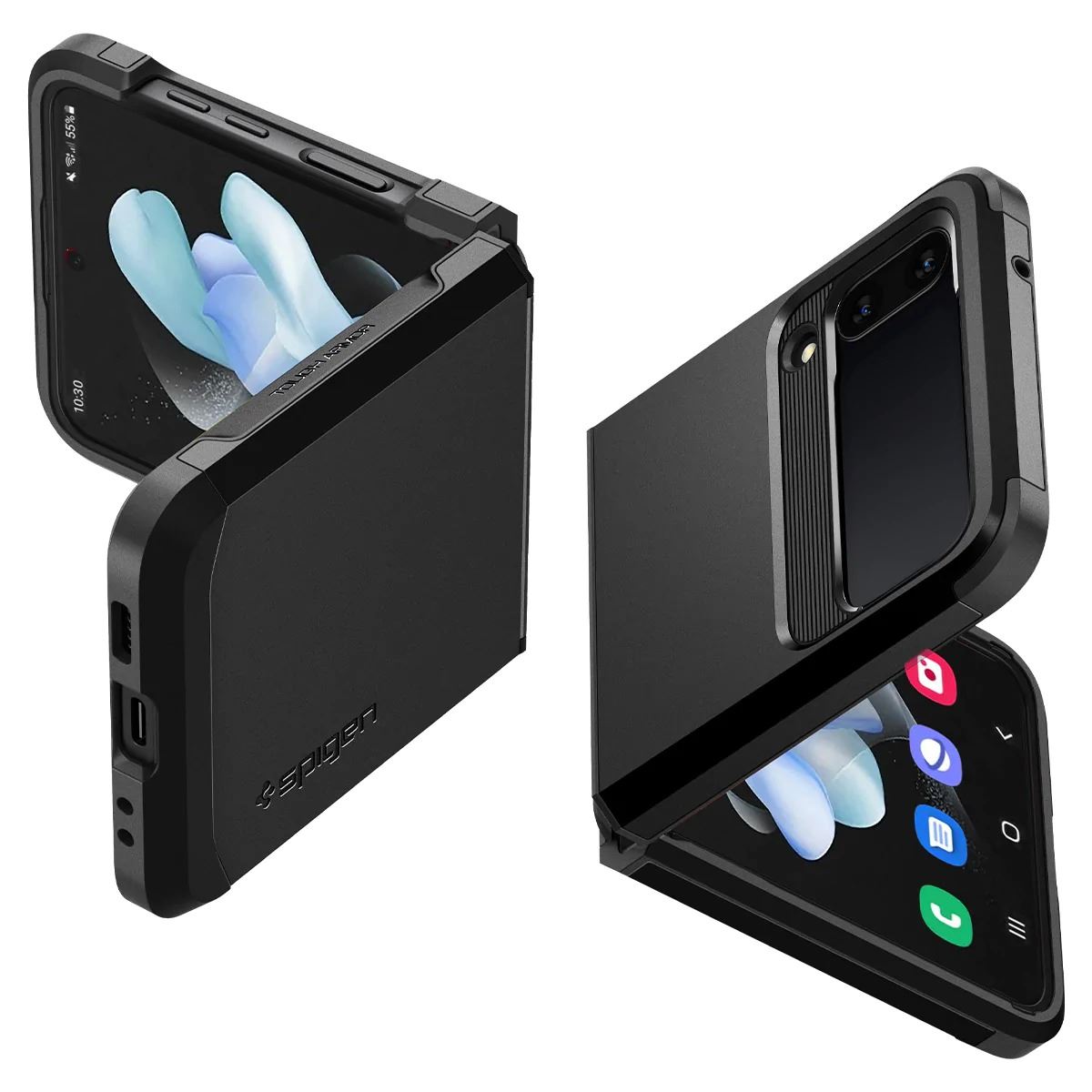 Spigen Tough Armor, black - Samsung Galaxy Z Flip4 (2)