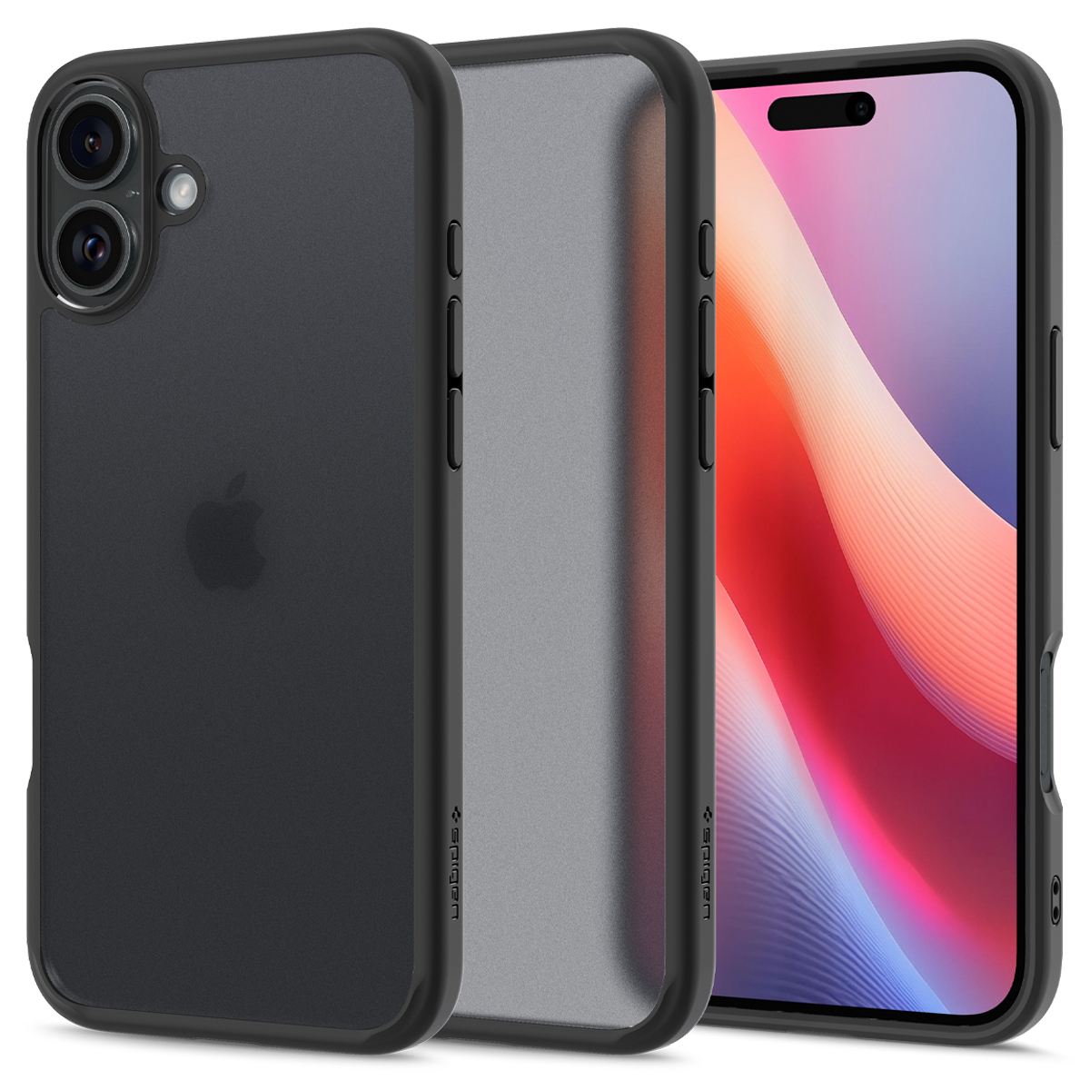 Spigen Ultra Hybrid, frost black - iPhone 16 (1)
