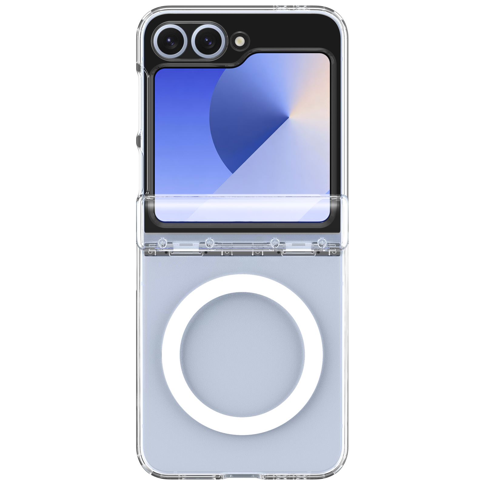 Spigen Ultra Hybrid Pro MagSafe, clear white - Samsung Galaxy Z Flip7 FE/Flip 6 (2)