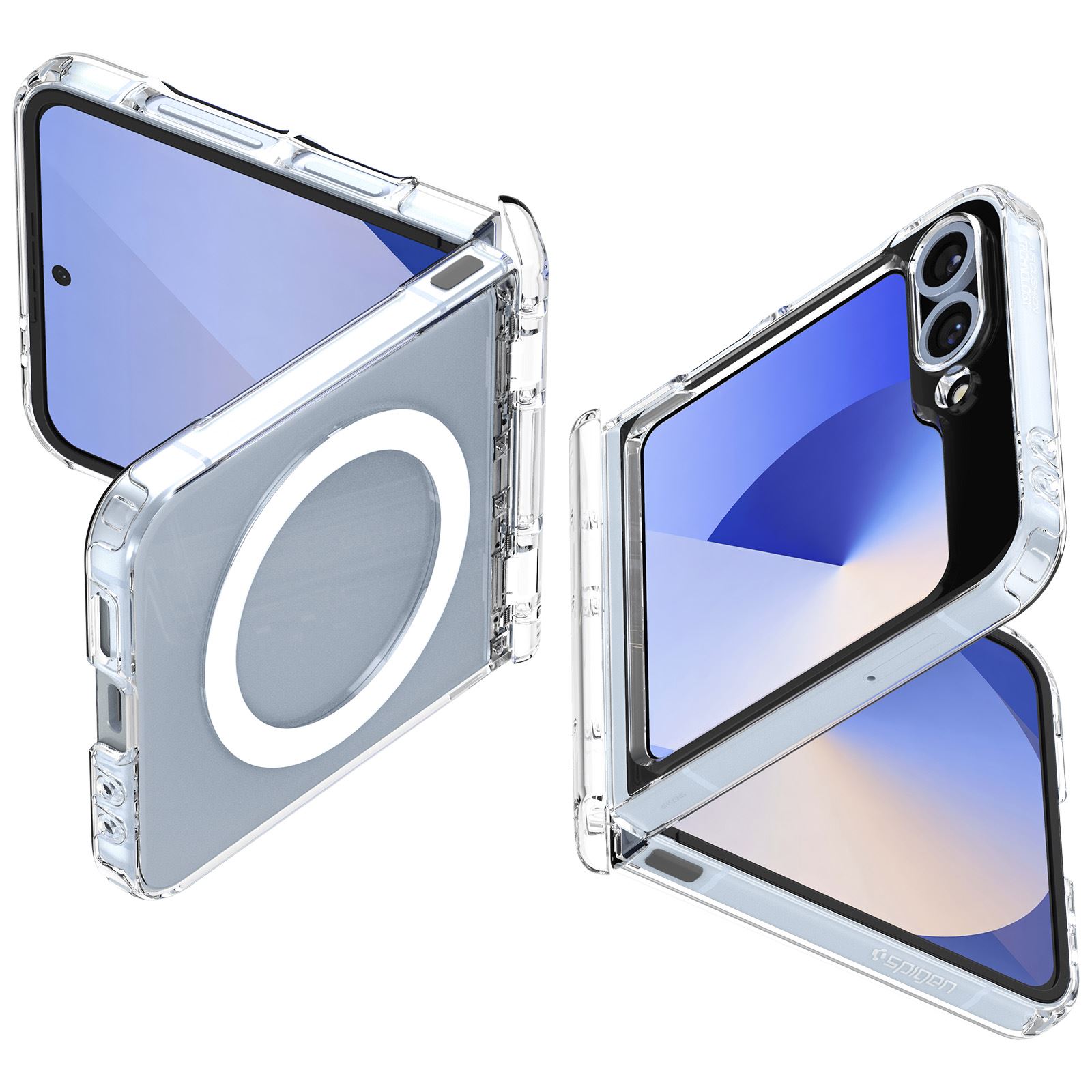 Spigen Ultra Hybrid Pro MagSafe, clear white - Samsung Galaxy Z Flip7 FE/Flip 6 (8)