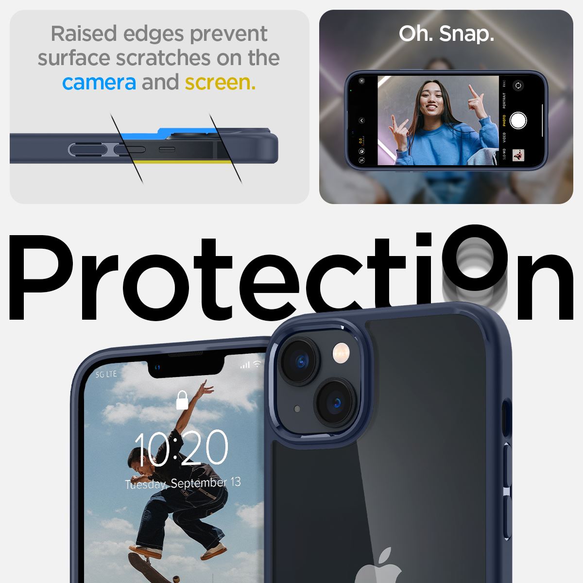 Spigen Crystal Hybrid, navy blue - iPhone 14 Plus (11)