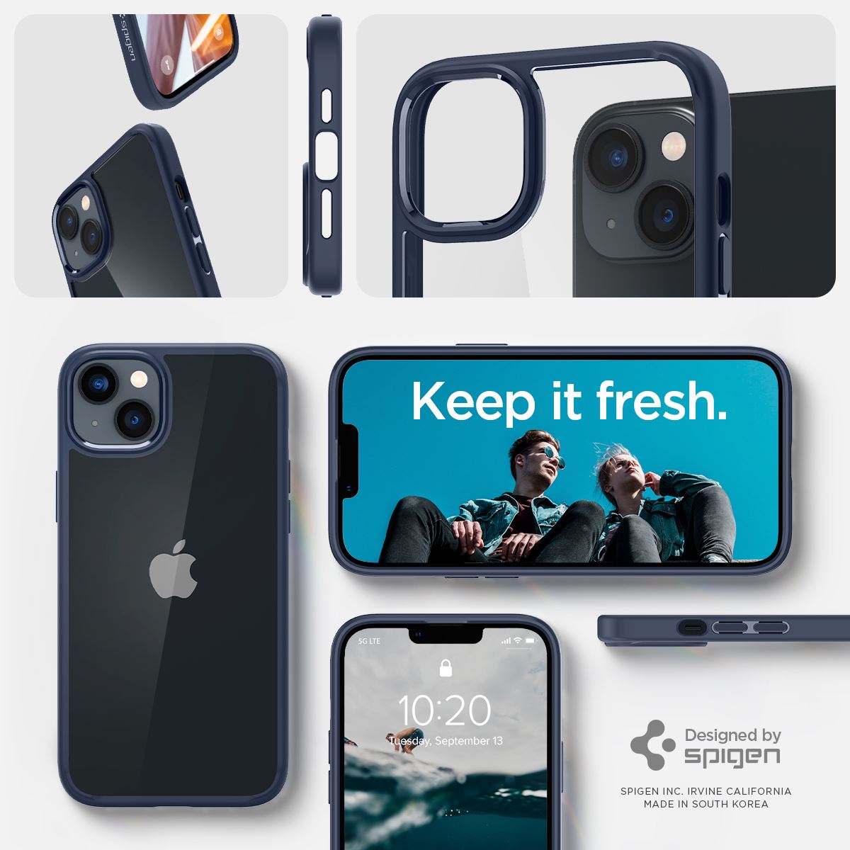 Spigen Crystal Hybrid, navy blue - iPhone 14 Plus (13)