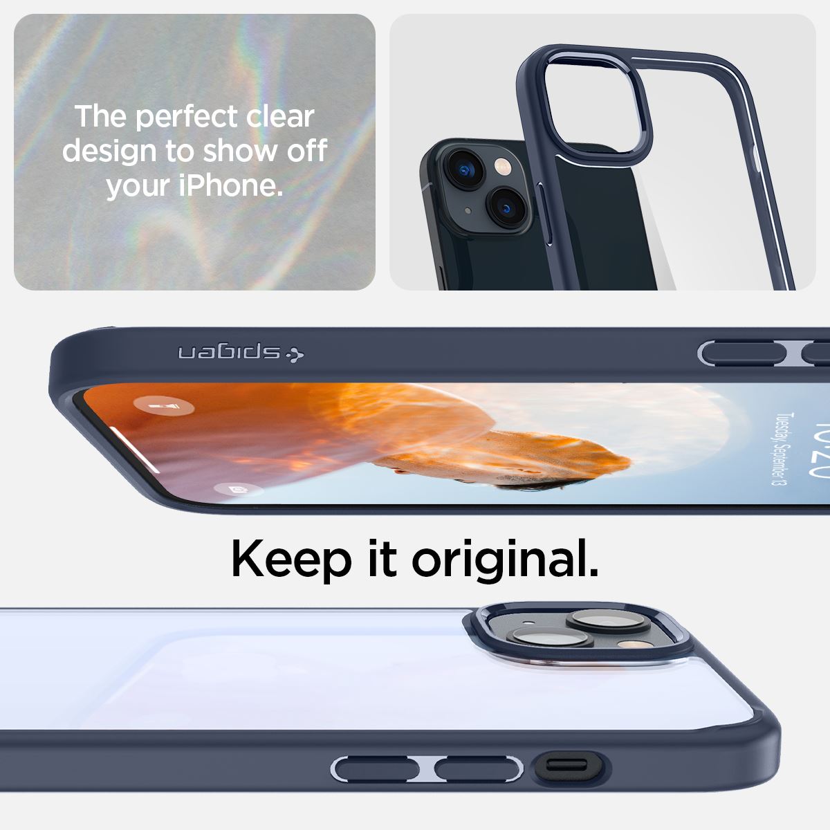 Spigen Crystal Hybrid, navy blue - iPhone 14 Plus (9)