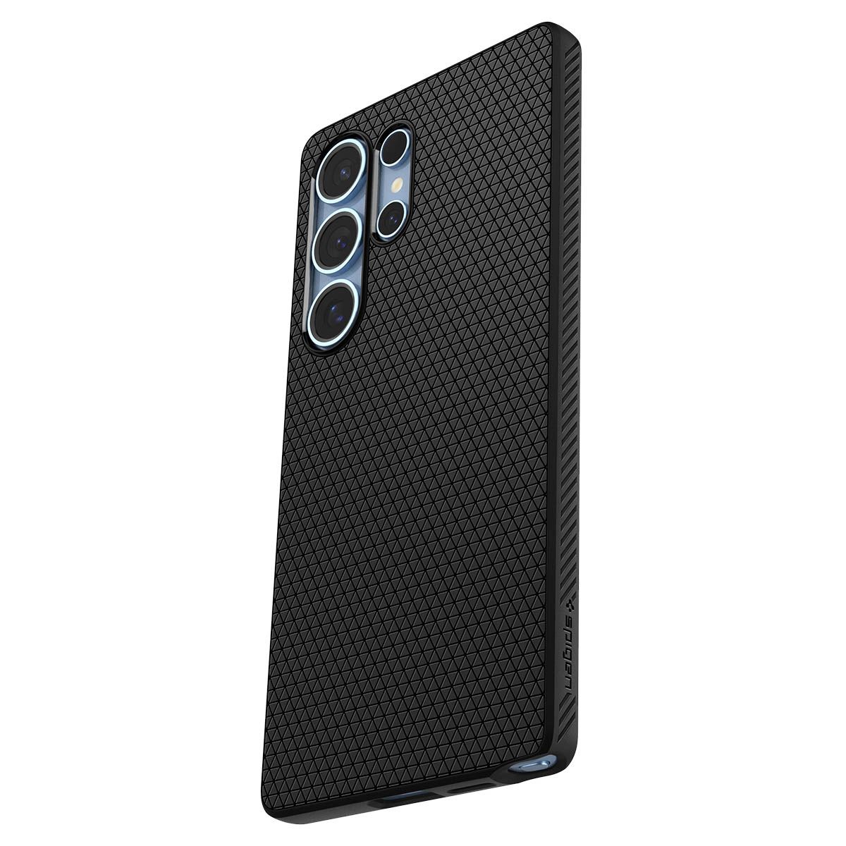 Spigen Liquid Air, matte black - Samsung Galaxy S25 Ultra (7)