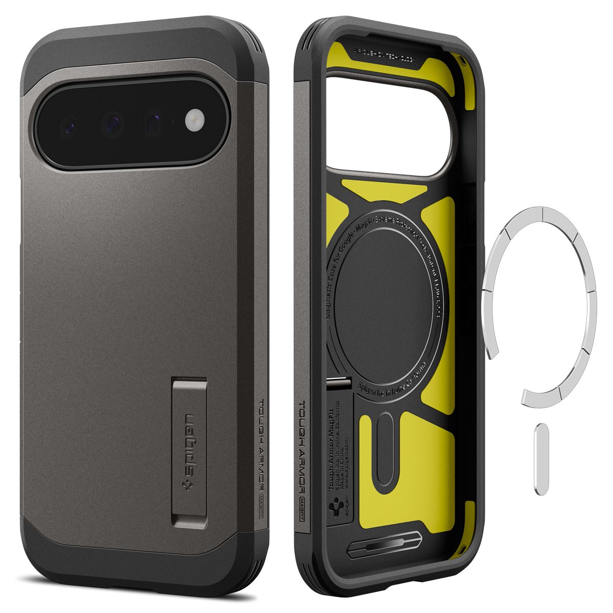 Spigen Tough Armor MagSafe, gunmetal - Google Pixel 11