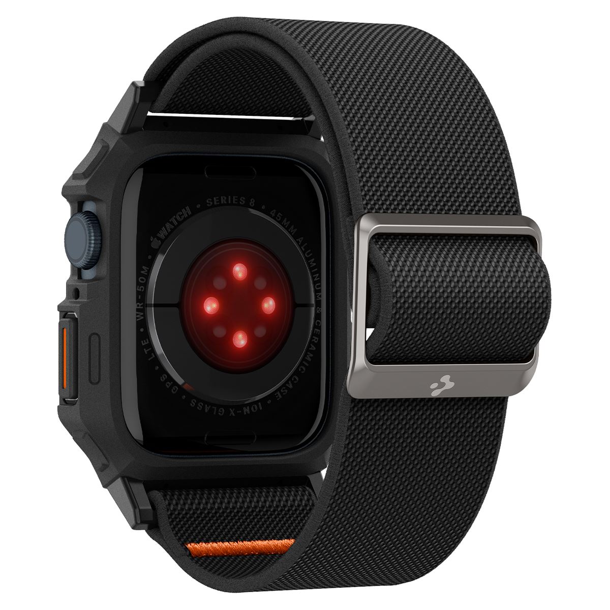 Spigen Lite Fit Pro, matte black - Apple Watch 45mm/44mm (2)