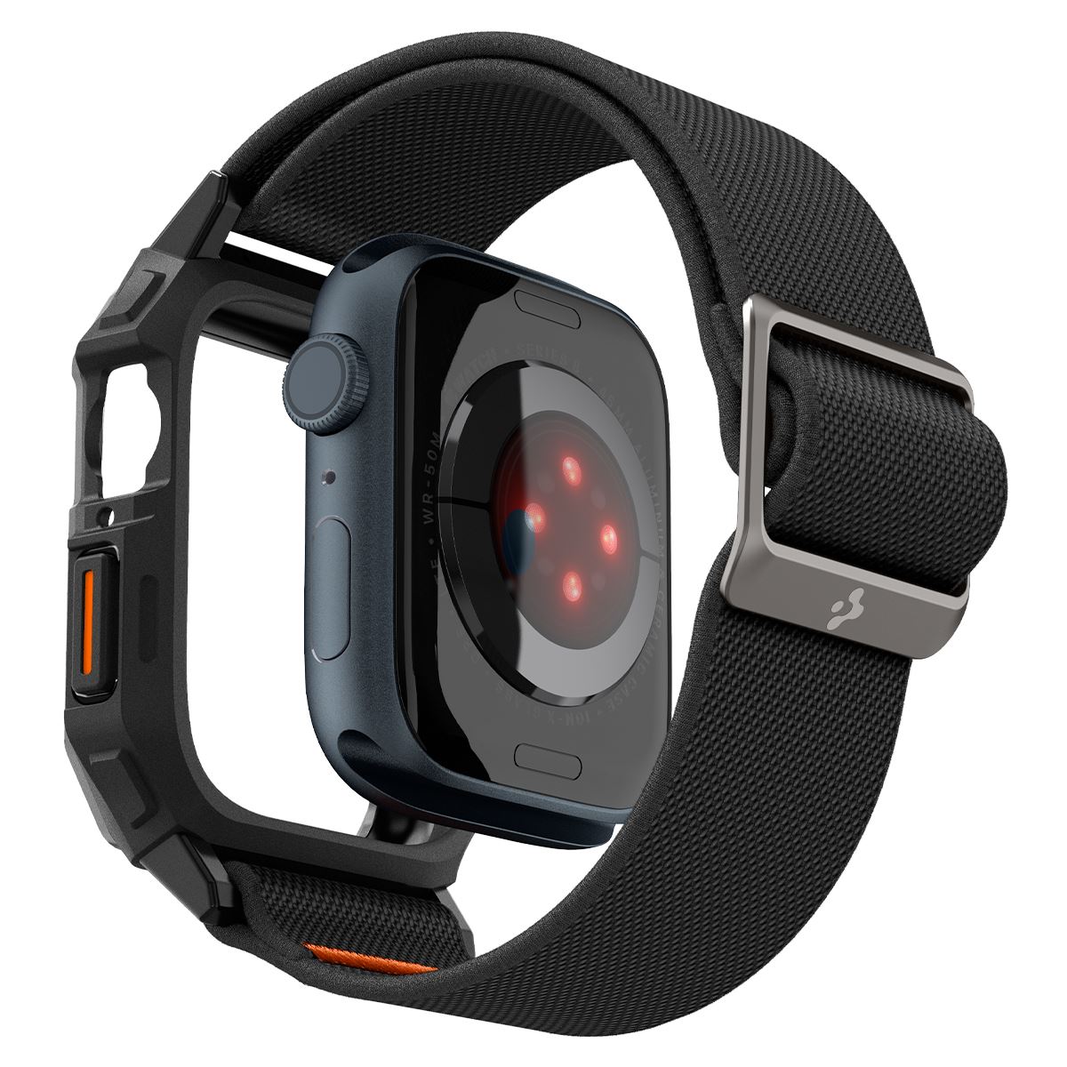 Spigen Lite Fit Pro, matte black - Apple Watch 45mm/44mm (3)