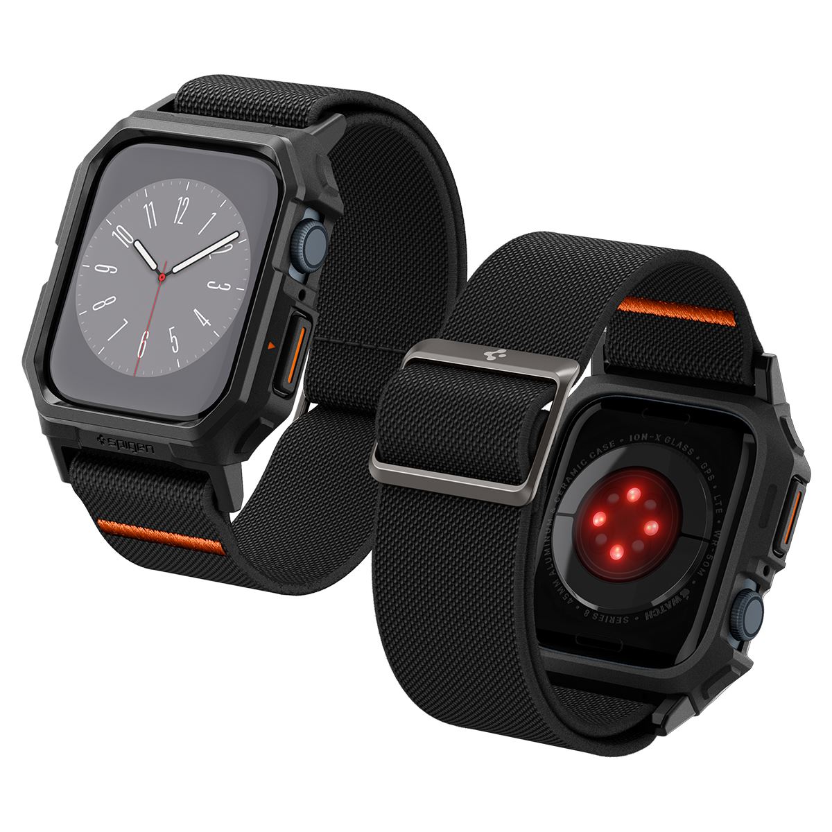 Spigen Lite Fit Pro, matte black - Apple Watch 45mm/44mm (8)