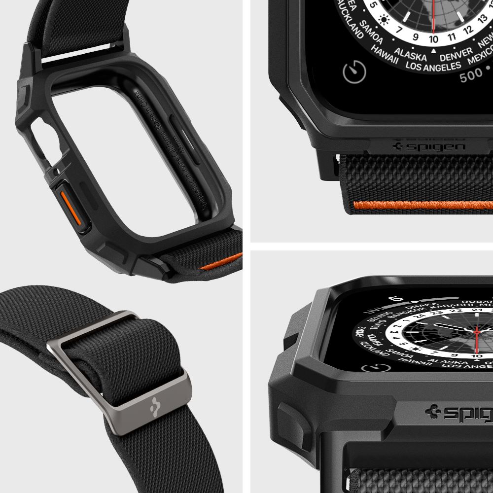 Spigen Lite Fit Pro, matte black - Apple Watch 45mm/44mm (9)