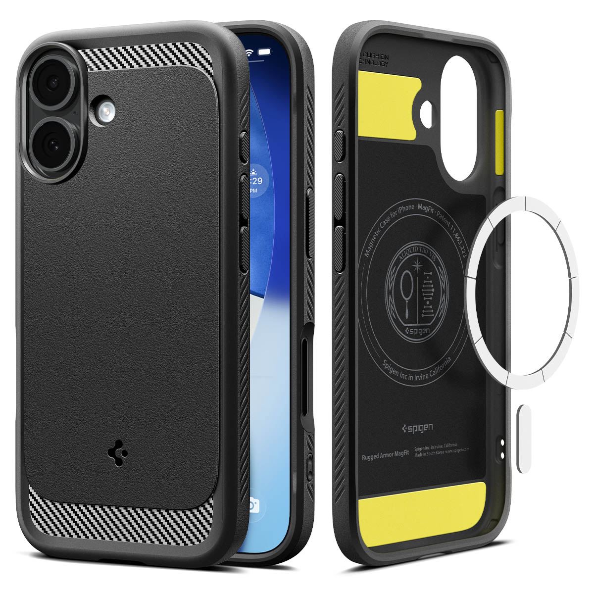 Spigen Rugged Armor MagSafe, matte black - iPhone 17