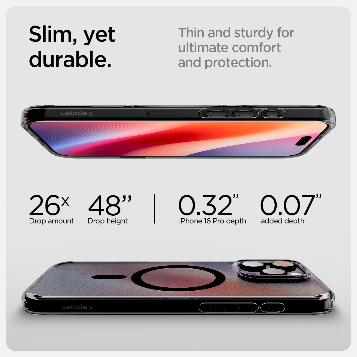 Spigen Ultra Hybrid T MagSafe, frost black - iPhone 16 Pro (14)