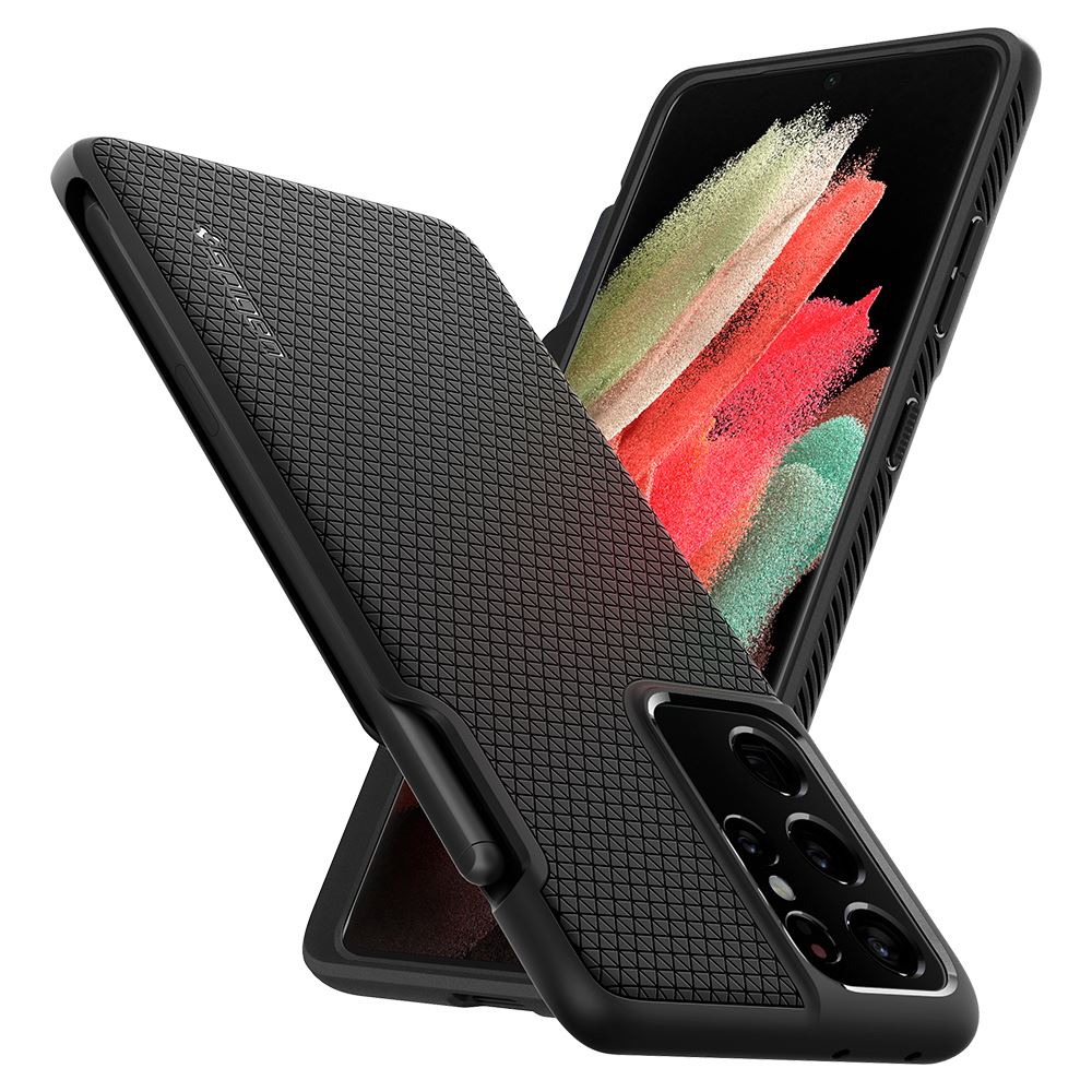 Spigen Liquid Air Pro, matte black - Samsung Galaxy S21 Ultra (9)