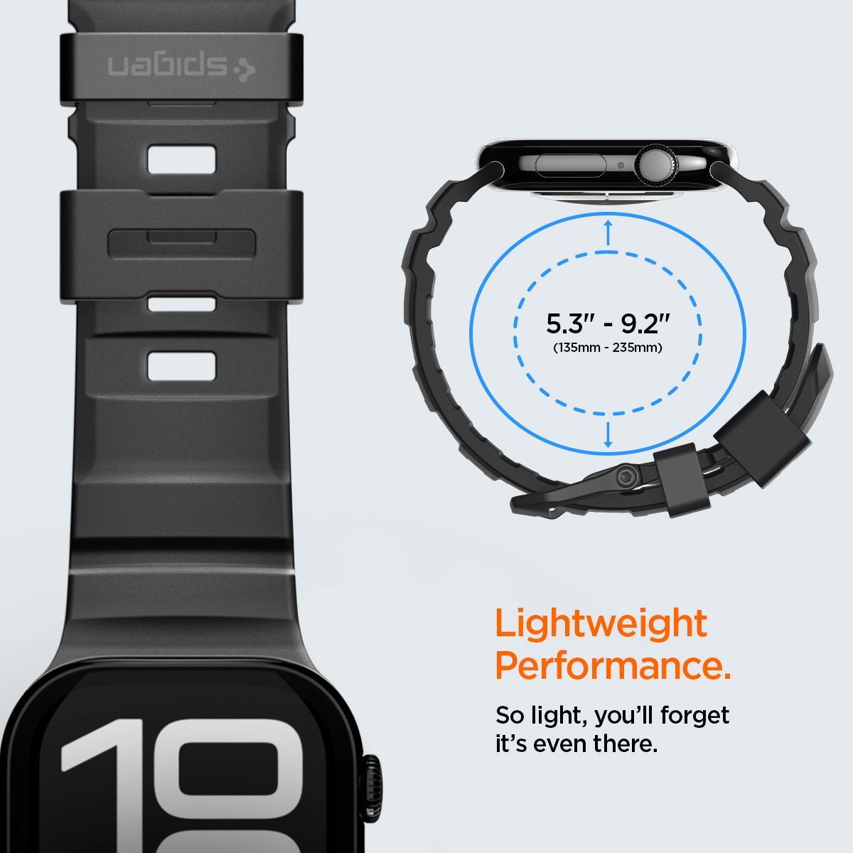 Spigen Silicone Band, black - Apple Watch 49mm/46mm/45mm/44mm (15)