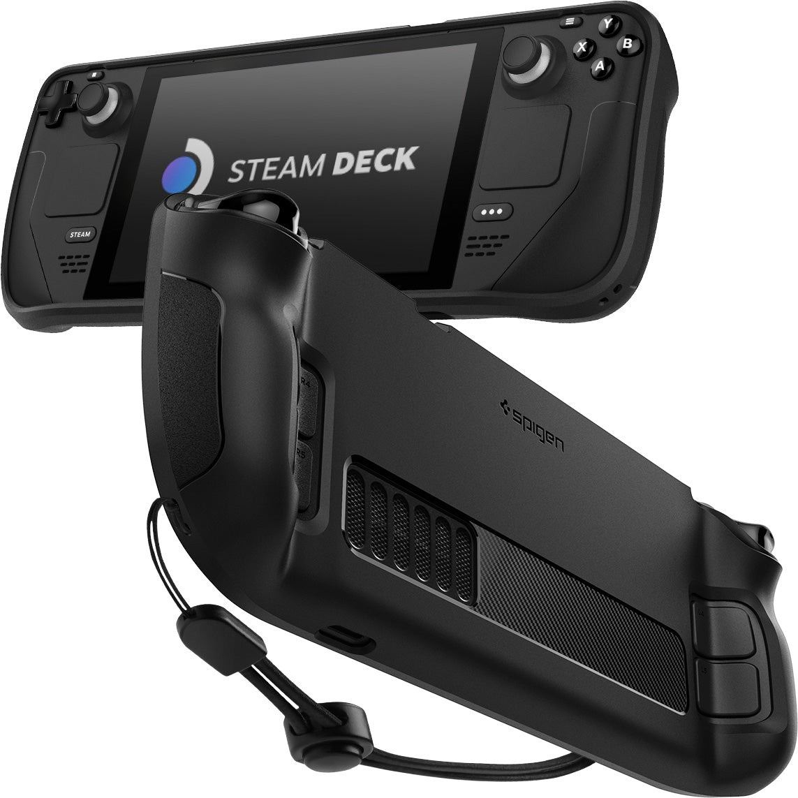 Spigen Rugged Armor, black - Steam Deck