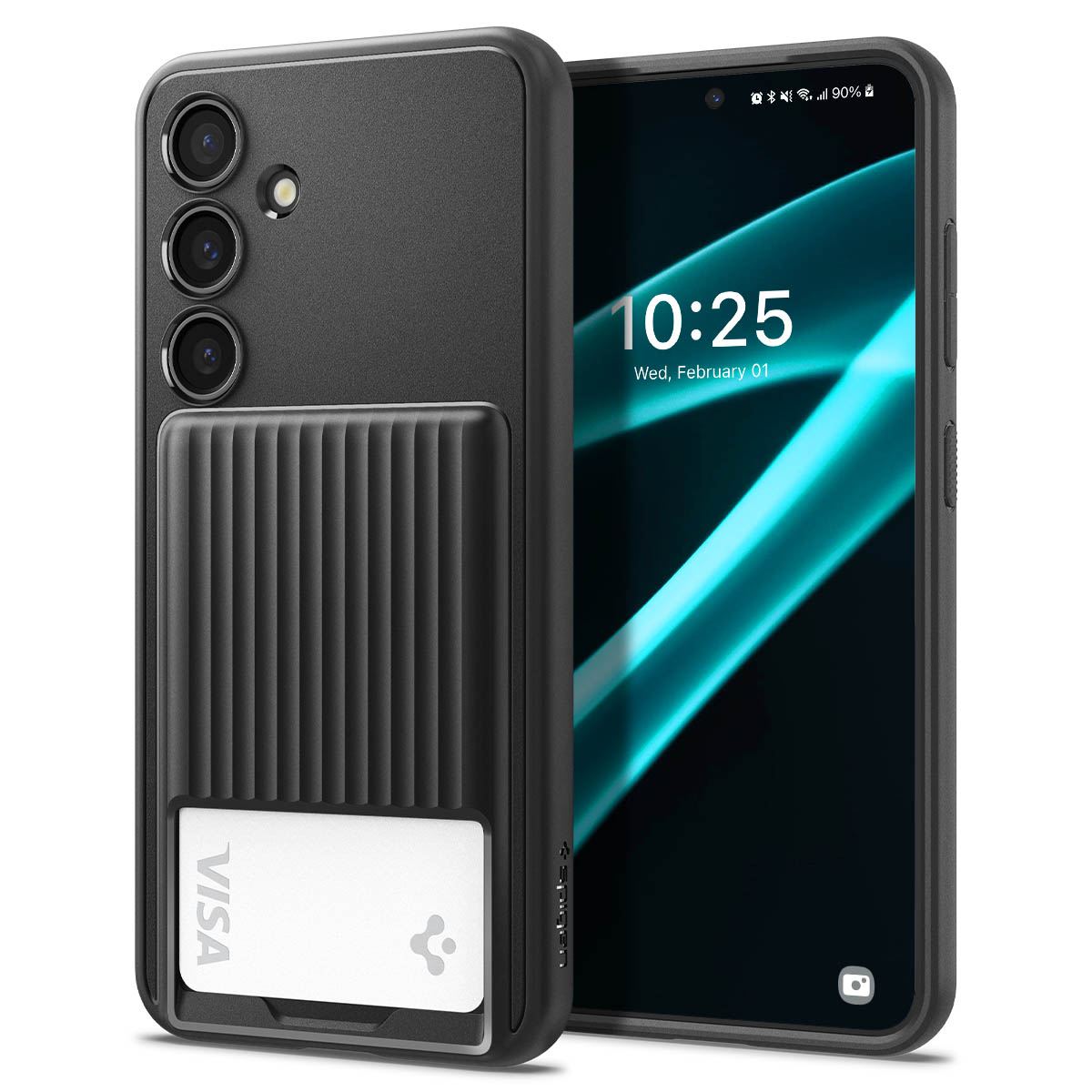 Spigen Liquid Slot, matte black - Samsung Galaxy S24+