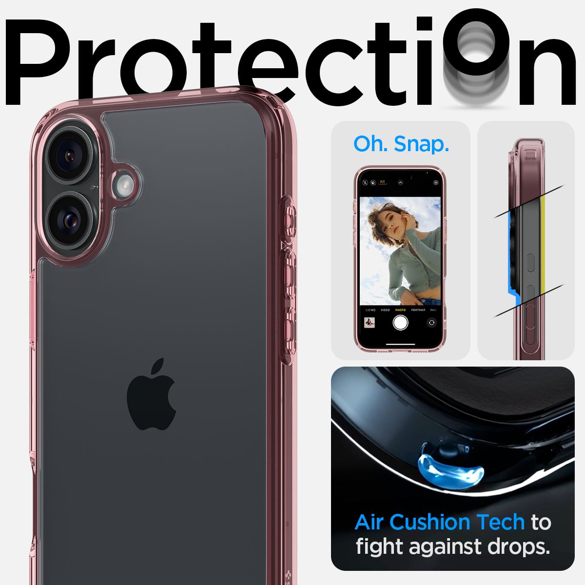 Spigen Ultra Hybrid, rose crystal - iPhone 16 (11)