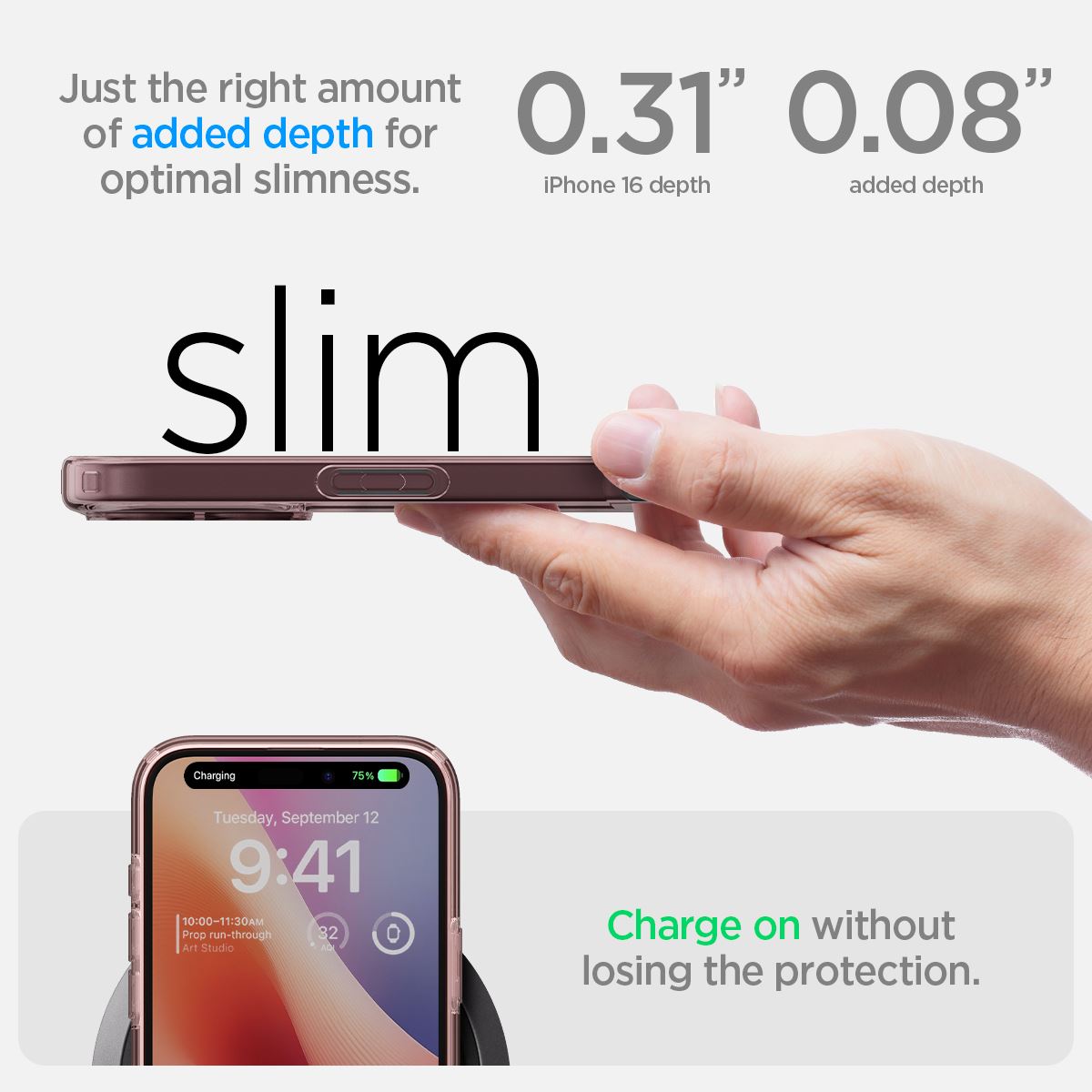 Spigen Ultra Hybrid, rose crystal - iPhone 16 (12)