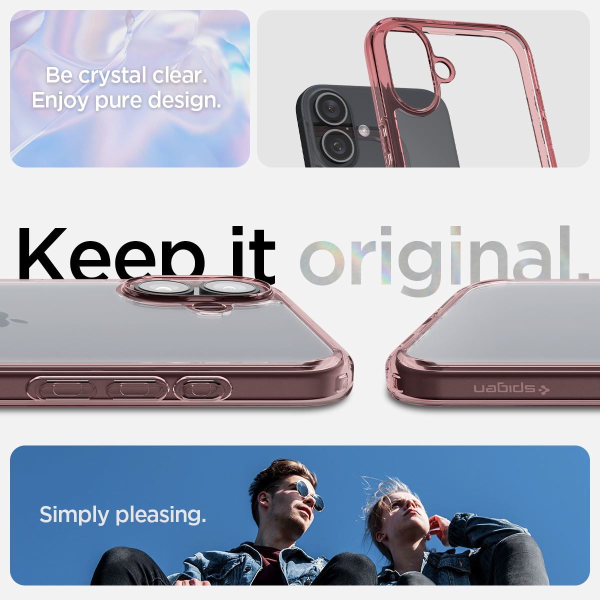 Spigen Ultra Hybrid, rose crystal - iPhone 16 (9)