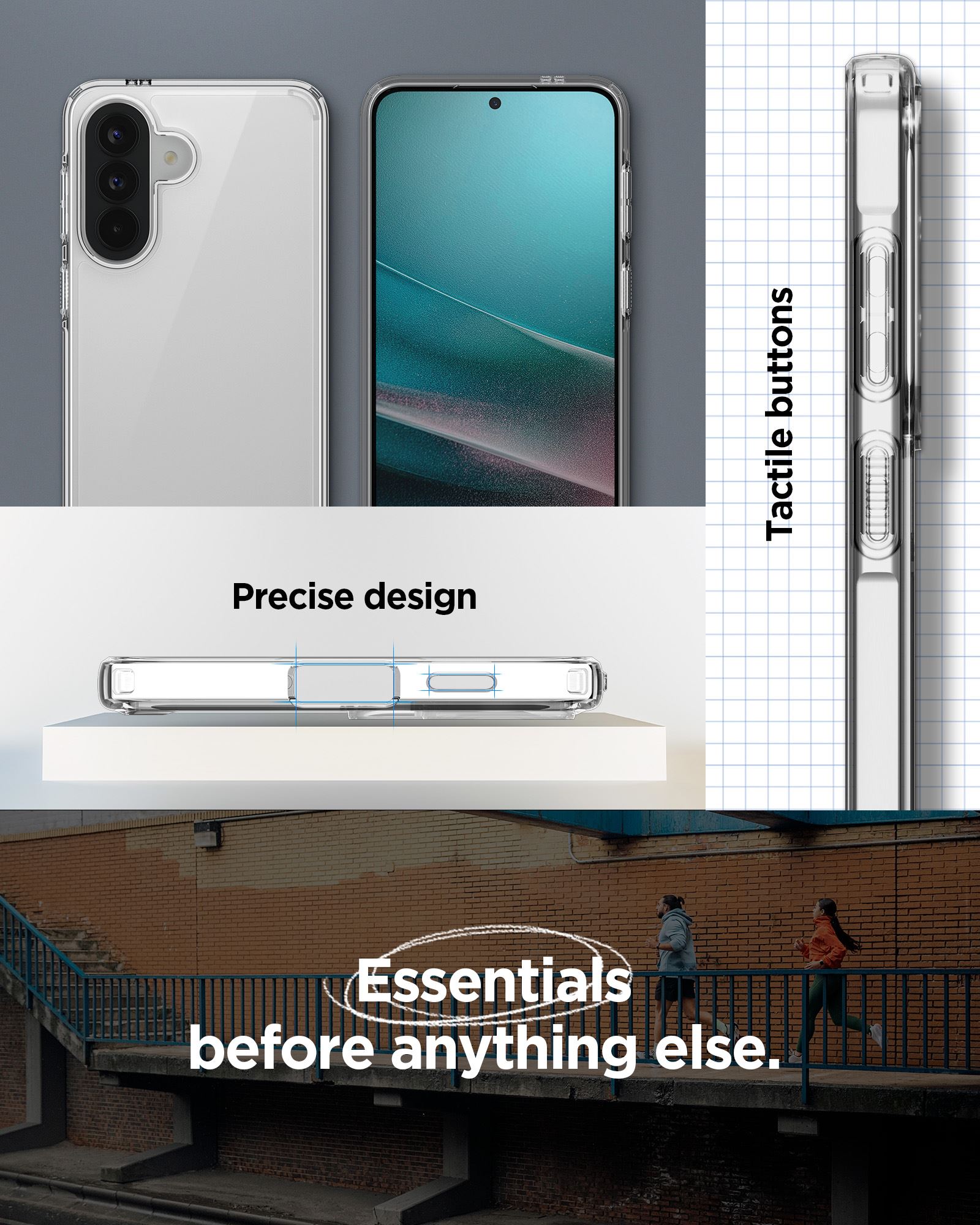 Spigen Ultra Hybrid, crystal clear - Samsung Galaxy A57 5G (14)