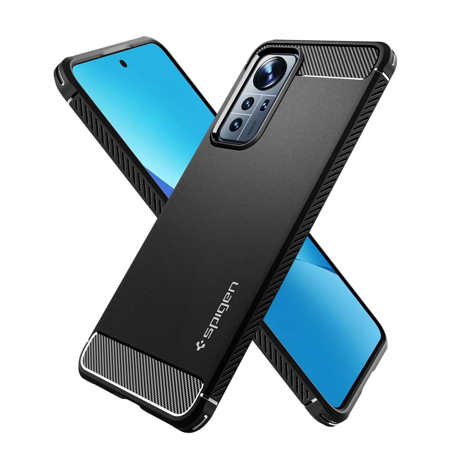Spigen Rugged Armor, black - Xiaomi 12 Lite (2)
