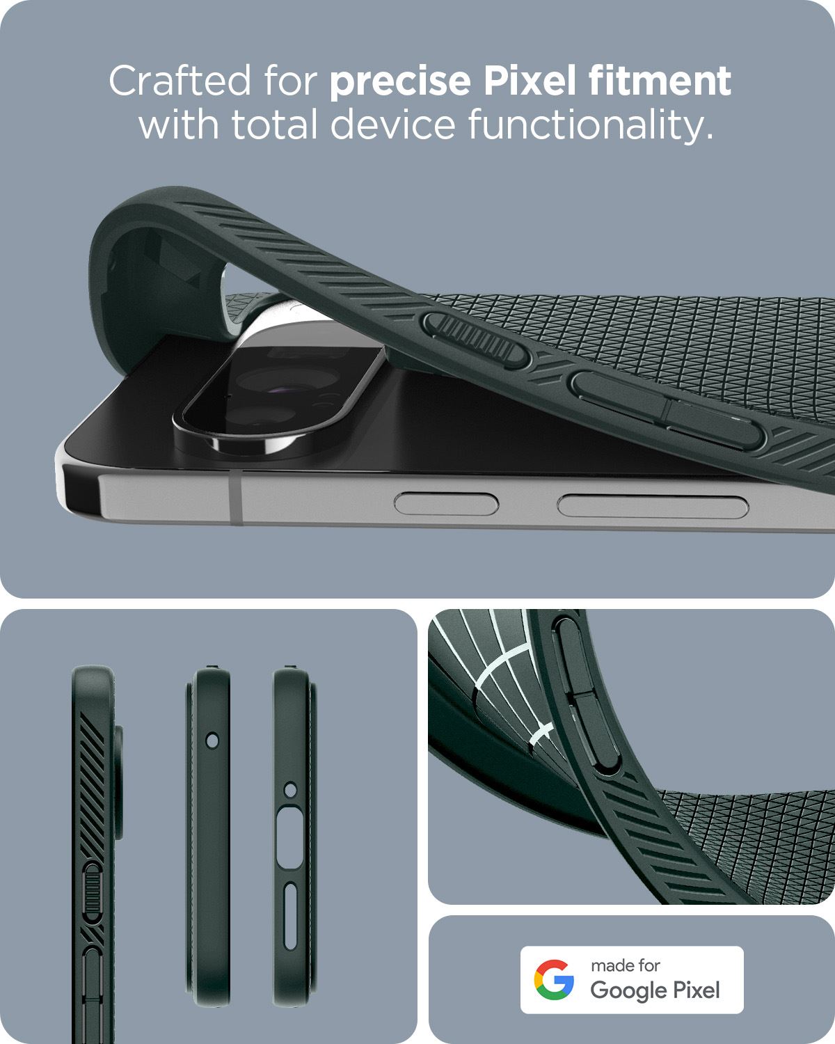 Spigen Liquid Air, abyss green - Google Pixel 9 Pro XL (17)