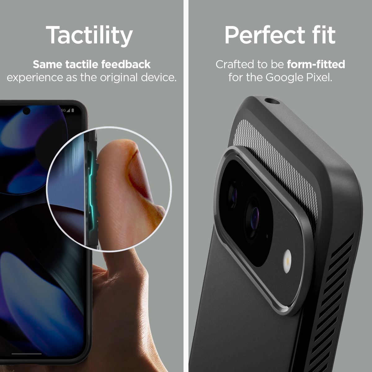 Spigen Rugged Armor, matte black - Google Pixel 9 Pro/Pixel 9 (15)