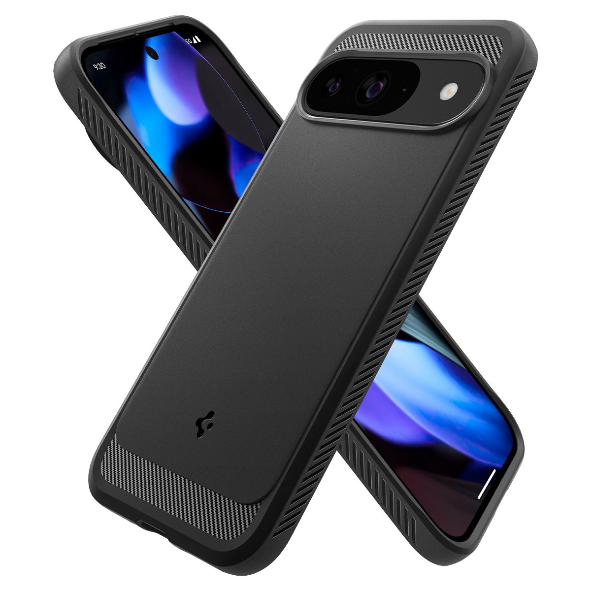 Spigen Rugged Armor, matte black - Google Pixel 9 Pro/Pixel 9 (6)