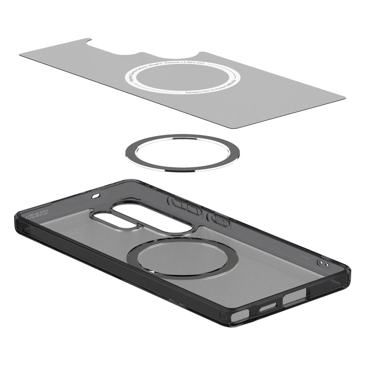 Spigen Ultra Hybrid MagSafe, frost black - Samsung Galaxy S25 Ultra (7)