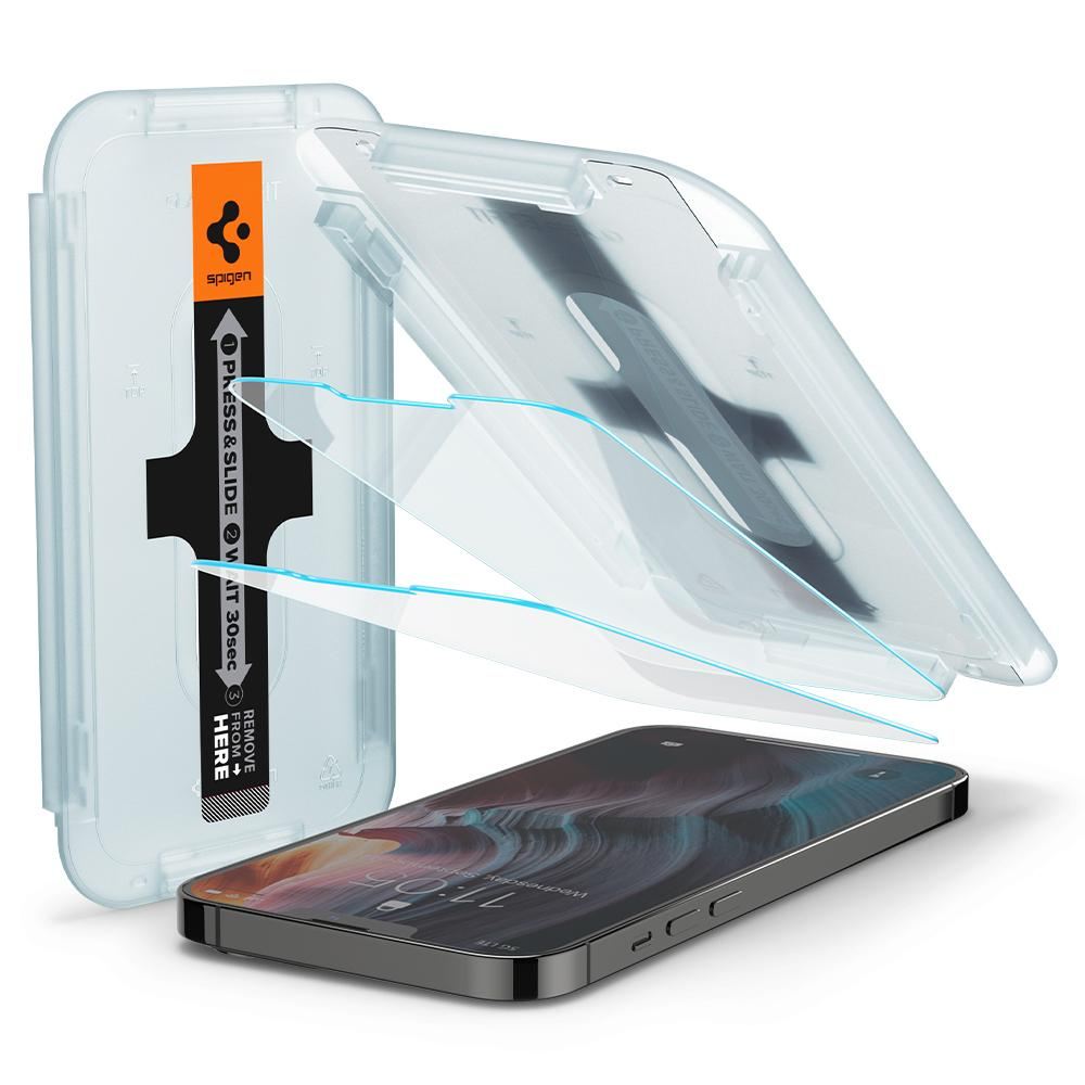 Spigen tR EZ Fit 2 Pack, transparency - iPhone 14 Plus/iPhone 13 Pro Max (1)