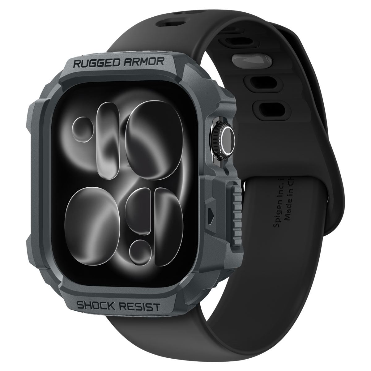 Spigen Rugged Armor 2, dark gray - Apple Watch 11 46mm (1)