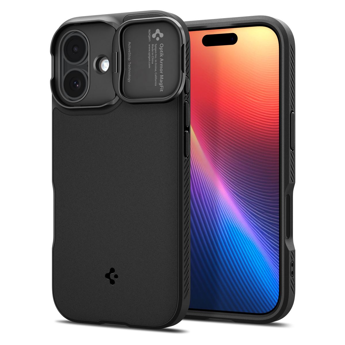 Spigen Optik Armor MagSafe, black - iPhone 17 (1)