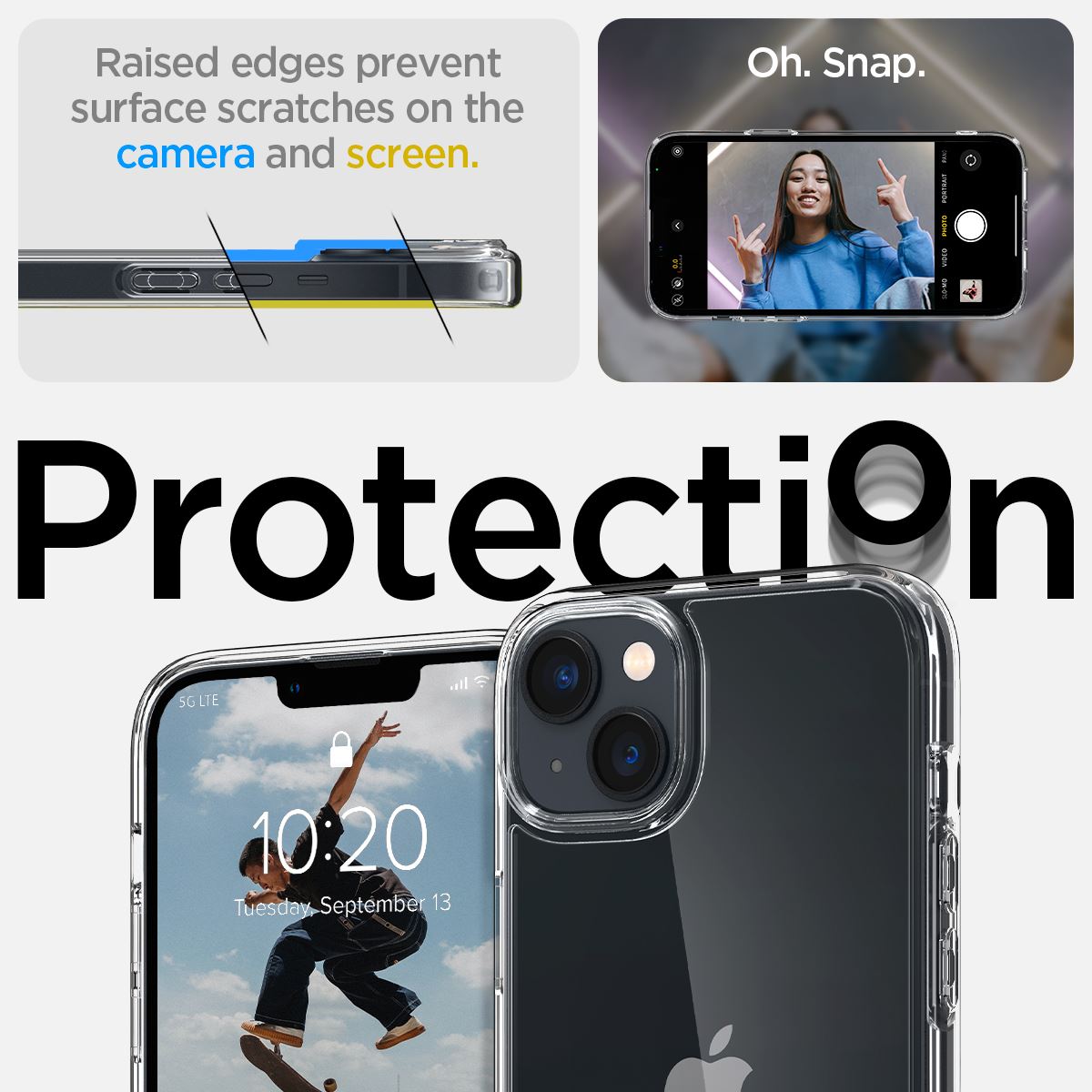 Spigen Crystal Hybrid, crystal clear - iPhone 14 Plus (11)