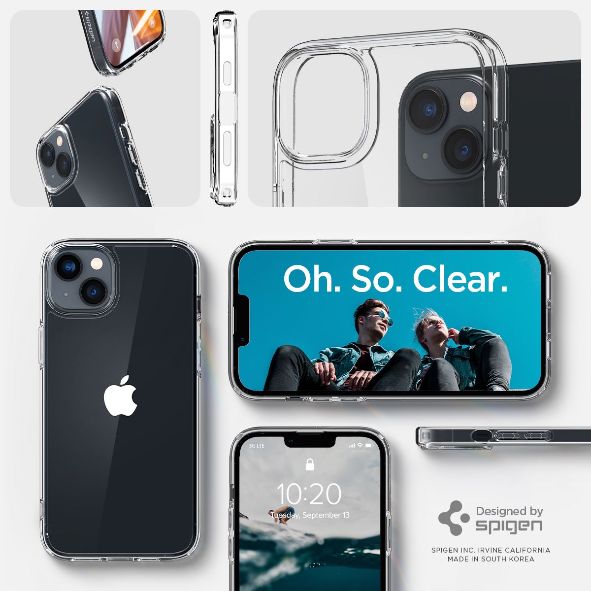 Spigen Crystal Hybrid, crystal clear - iPhone 14 Plus (13)