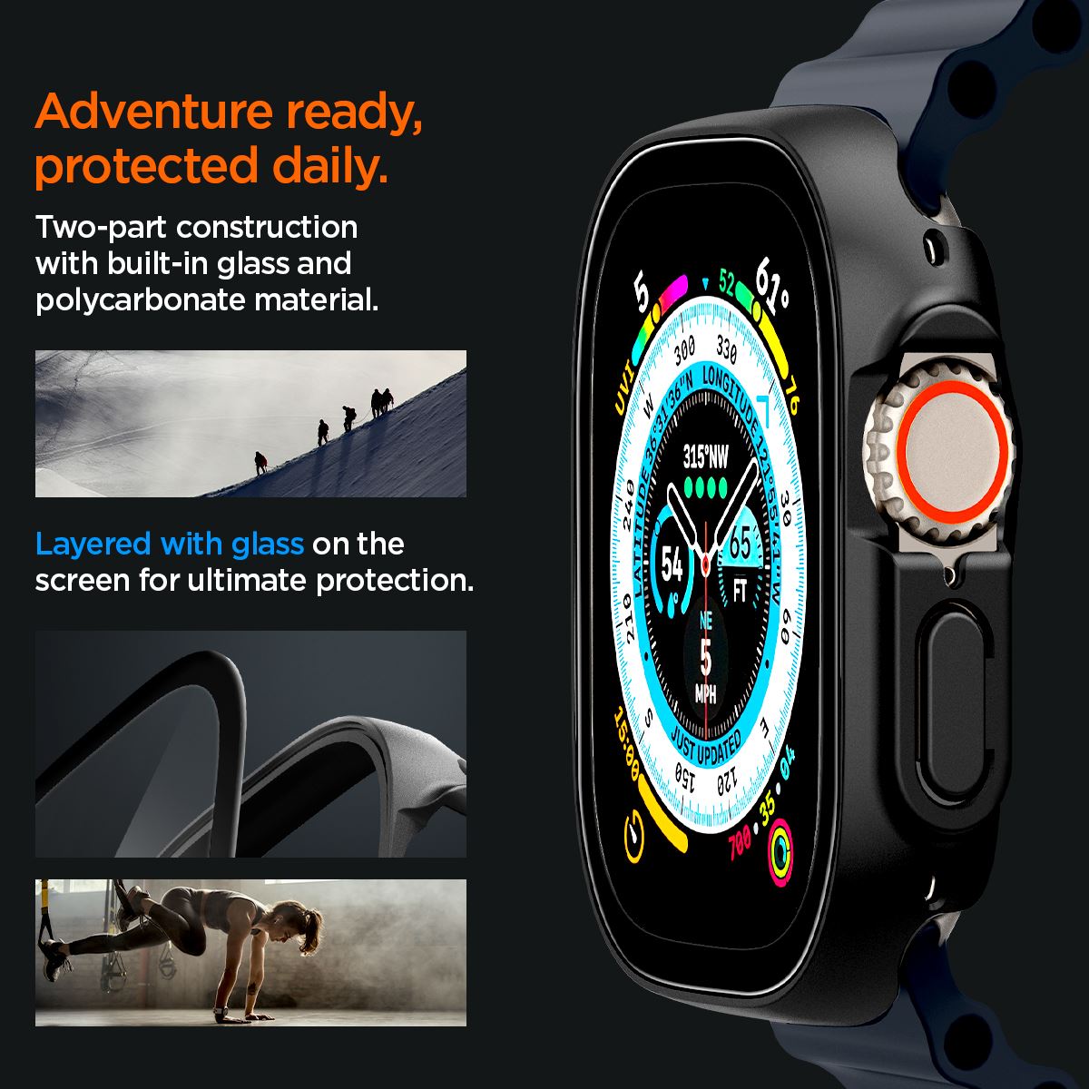 Spigen Thin Fit 360, black - Apple Watch Ultra 3/2/1 (14)