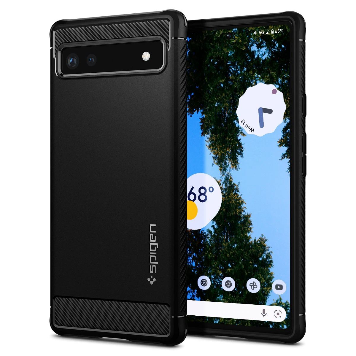 Spigen Rugged Armor, black - Google Pixel 6a (1)