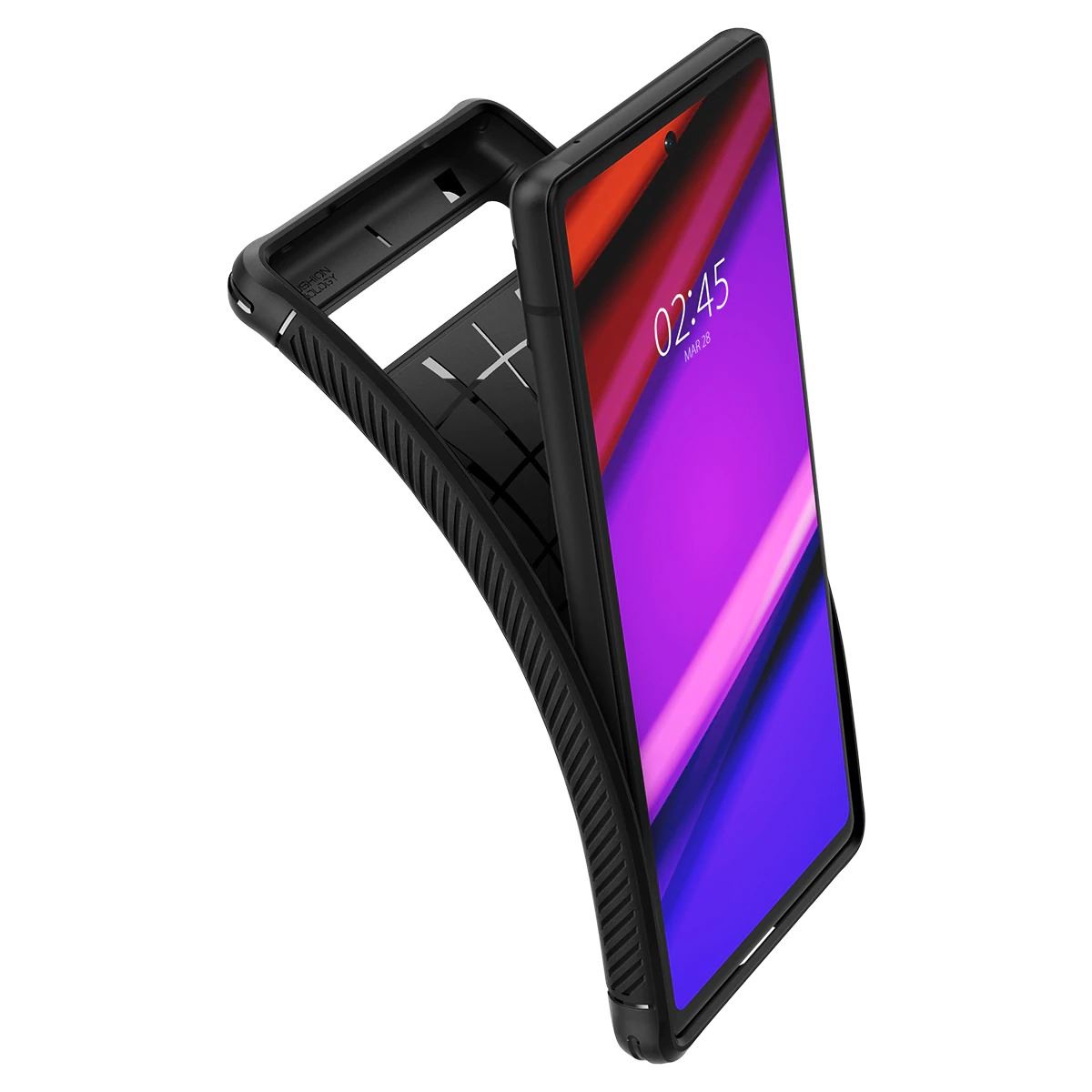 Spigen Rugged Armor, black - Google Pixel 6a (3)